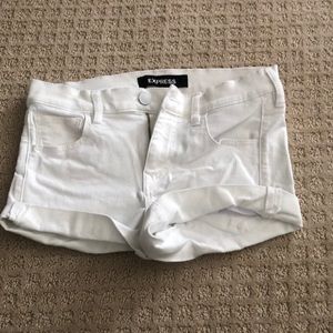 Never Worn Express White Stretch Shorts Size 2